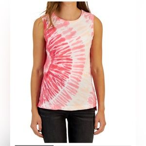 ❤️ 4 for $15 Style & Co Ribbed Tie Die Muscle Tank NWT
